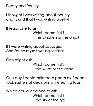 Ah, Magnifique! (Would that be poultry or poetry?)