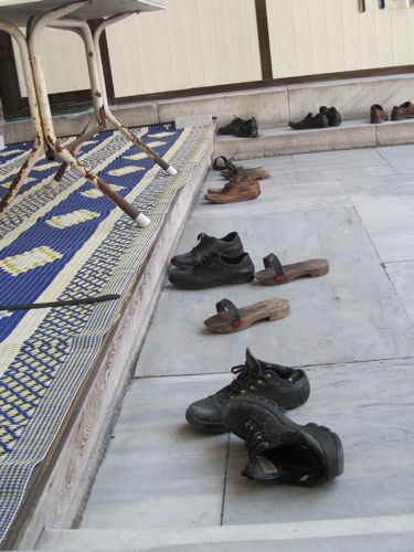 Laleli Mosque shoes