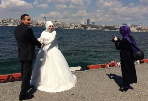 Turkish wedding photo on the Bosphorus, Ann Marie's Istanbul