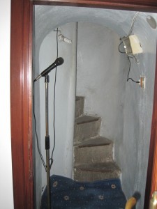 The imam's sound studio and stairs to the minaret, Ann Marie's Istanbul